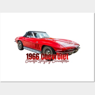 1966 Chevrolet Corvette Stingray Convertible Posters and Art